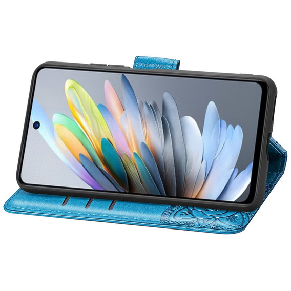 Flip case for Motorola Moto G15 / Motorola Moto G15 Power, Butterfly, blue