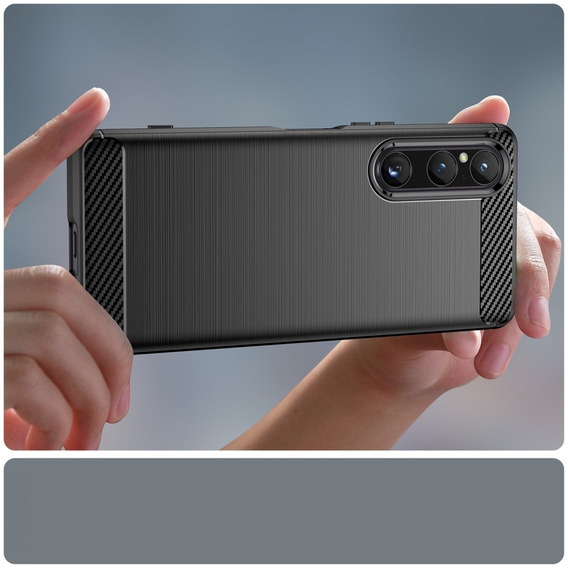Case for Sony Xperia 1 V, Carbon, black