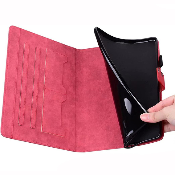 Case for iPad 10.2" 2021/2020/2019 (9/8/7 gen.), with flap, animal, red