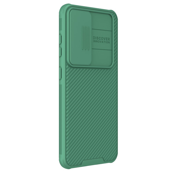 NILLKIN Case for Samsung Galaxy S24, Silicone CamShield Case for MagSafe, green