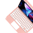 Case + keyboard iPad Air 10.9 4 2020 / 5 2022, Touchpad, pink rose gold