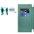 Flip case for Samsung Galaxy S23 Ultra, RFID Wallet MagSafe CamShield, green