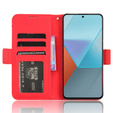 Flip case for Xiaomi Redmi Note 13 Pro 5G, Card Slot, red