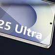 3D Tempered Glass for Samsung Galaxy S25 Ultra, black frame