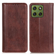 Split Leather Flip Case for Motorola Edge 70