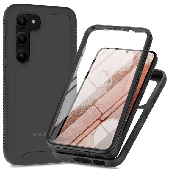 Case for Samsung Galaxy S23, Shockproof, with film, black