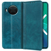 Case for Nokia X10 / X20, Wallet Litchi Leather, green