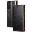 Flip case for Samsung Galaxy S23, ERBORD Waxy Wallet, brown