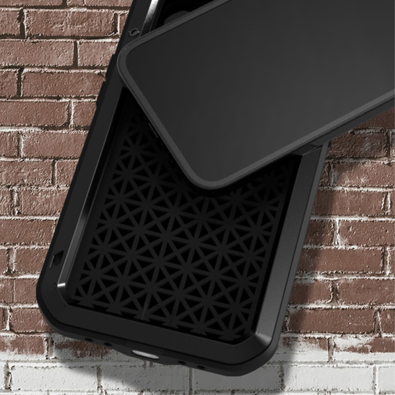 Love Mei Case for iPhone 13 Pro, armored with glass, black