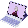 Bluetooth keyboard case for iPad 11" 2025 A16 (11 gen.) / iPad 10.9" 2022 (10 gen.), Purple
