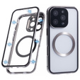 Magnetic Dual Glass MagSafe case for iPhone 16 Pro, titanium