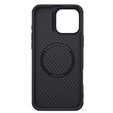 Nillkin Armored Case for iPhone 16 Pro Max, Carbon Fiber, for Magsafe, black