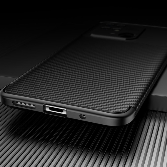 Case for Xiaomi Redmi 10C, Carbon Gel, black