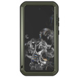 Love Mei Case for Samsung Galaxy S21 FE, armored with glass, green