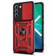 Case for Samsung Galaxy S22 Plus, CamShield Slide, red