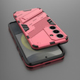 Case for Samsung Galaxy A56 5G, Military kickstand, pink