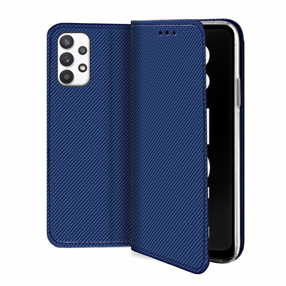Flip case for Samsung Galaxy A32 5G, Wallet Smart Magnet, dark blue