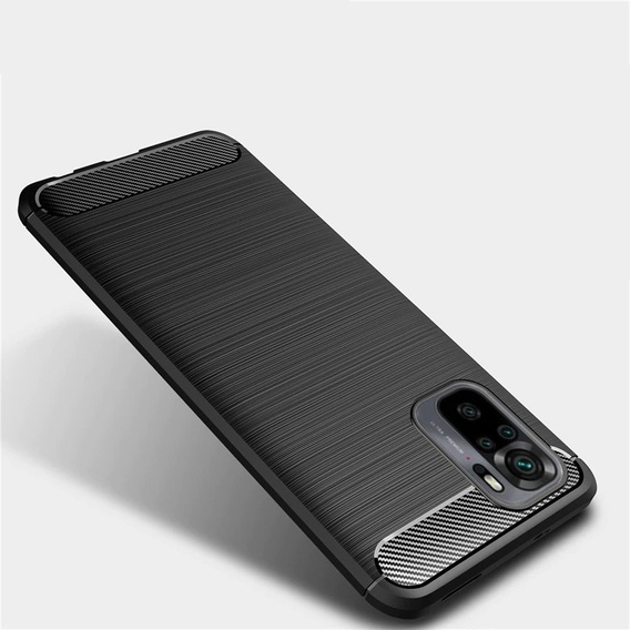 Case for Xiaomi Redmi Note 10 / 10S, Carbon, black