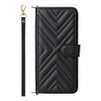 Crossbody Leather Wallet flip case for Xiaomi Redmi A5, black