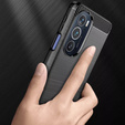 Case for Motorola Edge 30 Pro, Carbon, black