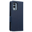 Flip case for Nokia X30 5G, Wallet Litchi Magnet Case, dark blue