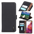KHAZNEH RFID case for Xiaomi Poco F6, Litchi Texture, black