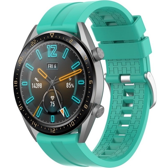 22mm Silicone strap with buckle for Huawei Watch GT / Watch GT2 - White