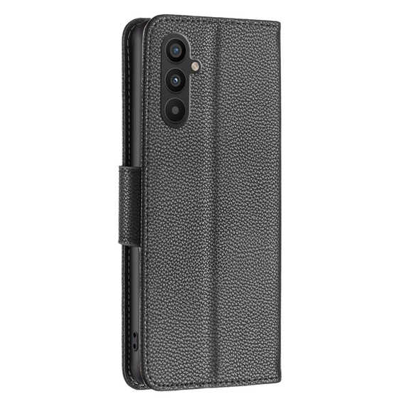 Flip case for Samsung Galaxy A34 5G, Wallet Litchi Magnet, black