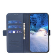 Flip case for Samsung Galaxy A15, BINFEN Wallet, blue + 9H glass