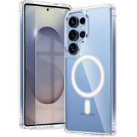 Case for Samsung Galaxy S25 Ultra, Fusion Hybrid, for MagSafe, transparent + Screen Glass