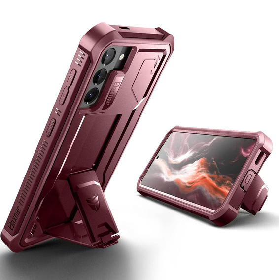 Armored case for Samsung Galaxy S21, Dexnor Full Body, red