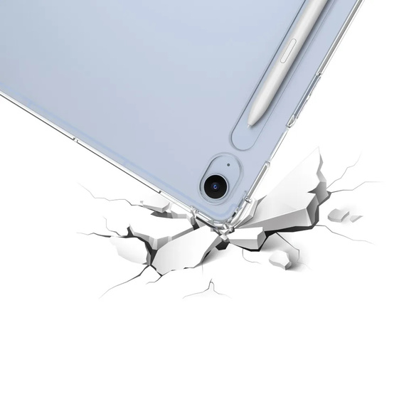 Case for Samsung Galaxy Tab S10 FE+ Plus, Silicone, transparent