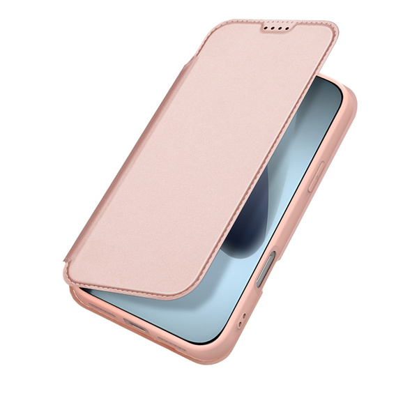 Dux Ducis case for iPhone 17 Pro Max, Skin Pro, with flap, with card slot, pink