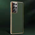Case for Samsung Galaxy S23 Ultra, Cowhide Leather, green