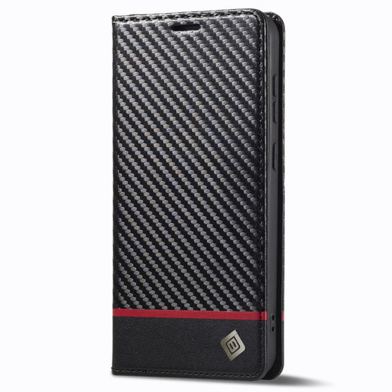 Flap case for Samsung Galaxy S24, Carbon LC.IMEEKE, black