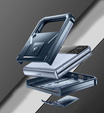 Armored case for Samsung Galaxy Z Flip 4 5G, Dexnor Clip Holder, navy blue