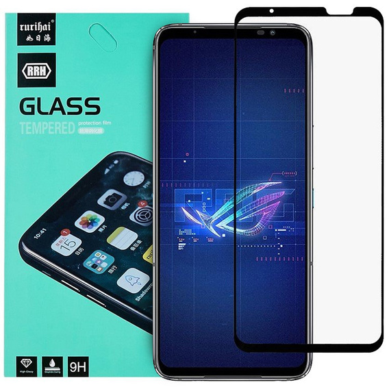 RURIHAI 3D Full Screen Tempered Glass for Asus ROG Phone 6 5G
