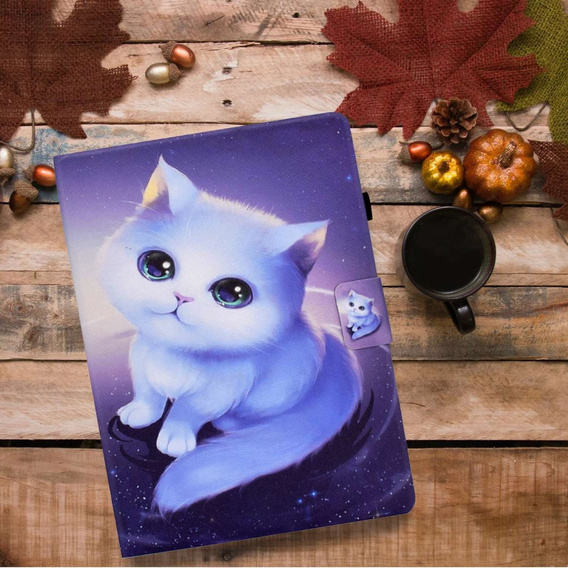 Case for Samsung Galaxy Tab A7 Lite, with flap, cat