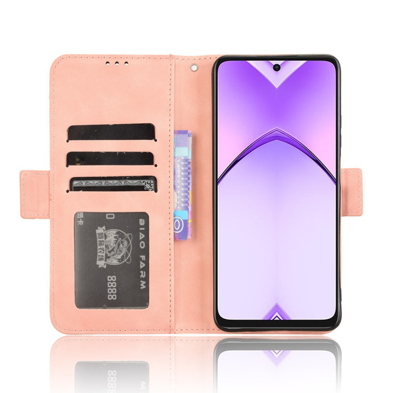 Flip case for Oppo A40 / Oppo A40m, Card Slot, pink