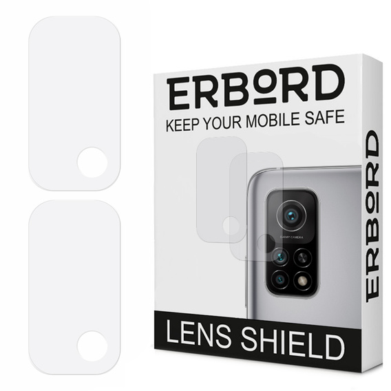 2x ERBORD tempered glass for camera to Xiaomi Mi 10T / 10T Pro