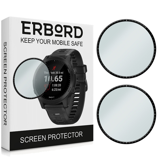 2x ERBORD Hybrid Glass for Garmin Forerunner 945