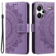 Flip case for Xiaomi Redmi Note 13 Pro+, Mandala, purple