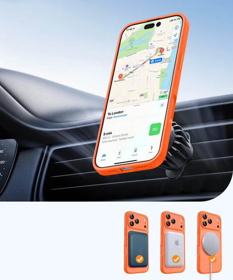 Magnetic case with integrated camera glass for iPhone 17 Pro