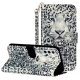 Flip case for Samsung Galaxy A35 5G, Wallet, Leopard
