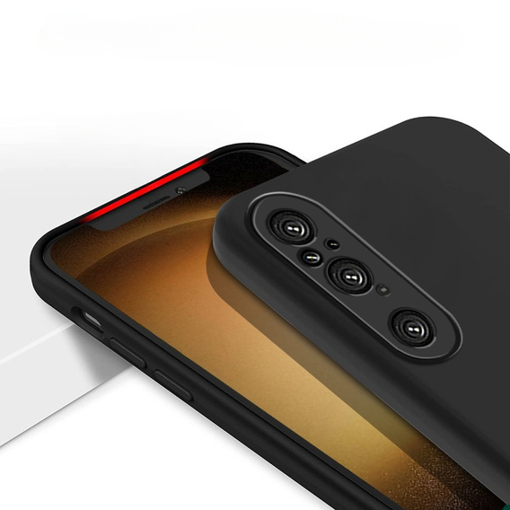 Case for Sony Xperia 1 V, Silicone Lite, black