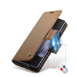 CASEME flip case for Samsung Galaxy Z Fold6 5G, Litchi Wallet, brown