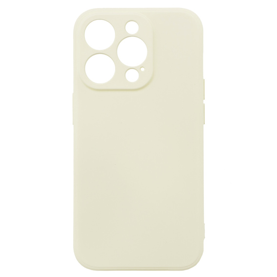 Case for iPhone 15 Pro Max, Silicone Lite, cream