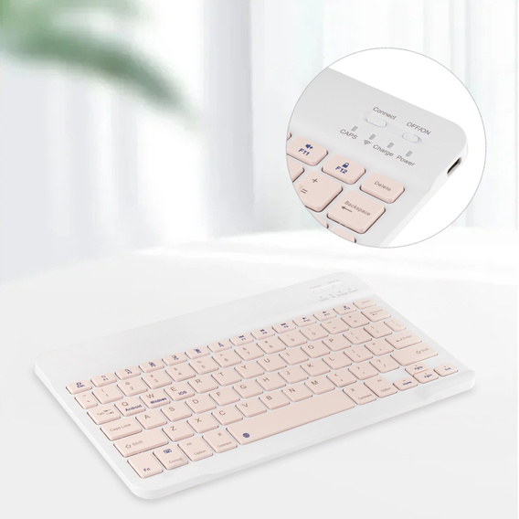 Bluetooth keyboard case for Lenovo Tab K11 Plus - pink