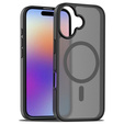 Matt Case for iPhone 17, for MagSafe, translucent black