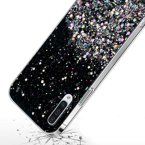 Case for Samsung Galaxy A50/A50S/A30S, Glittery, black